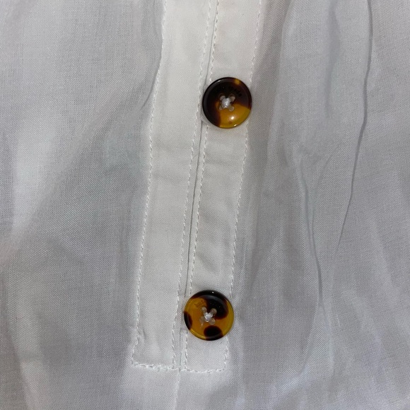 Kate Spade New York Off The Shoulder White Swim Romper - Picture 13 of 16